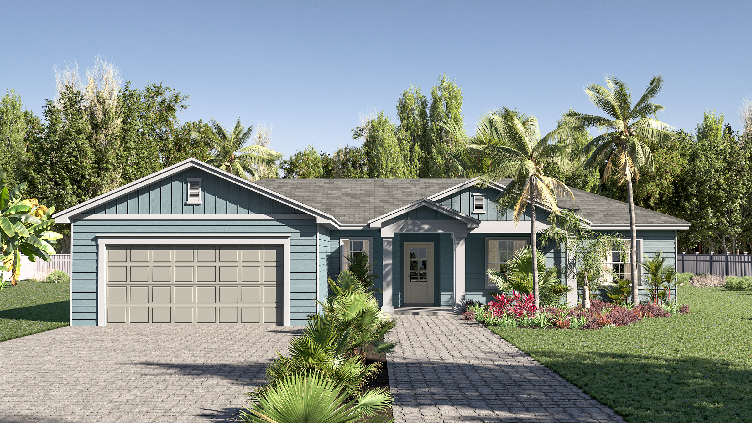 Model home front elevation — 2621 Clearwood Street, Inverness FL
